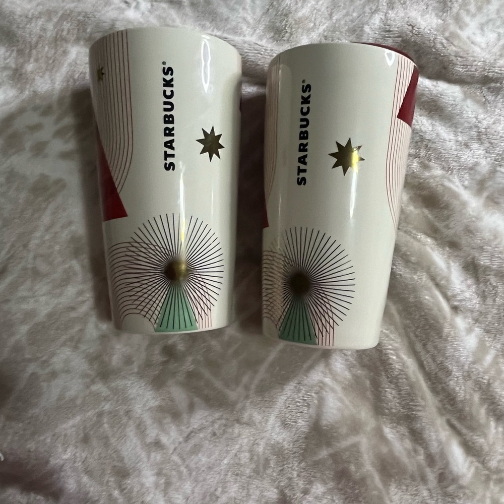 Starbucks Christmas Tree Star
Holiday 2020 Double Wall Ceramic
Tumbler Mug (2)